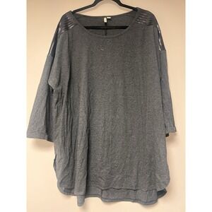 Cato Womens Plus Size Gray Shirt Size‎ 22/24